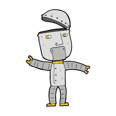 karikatür komik robot