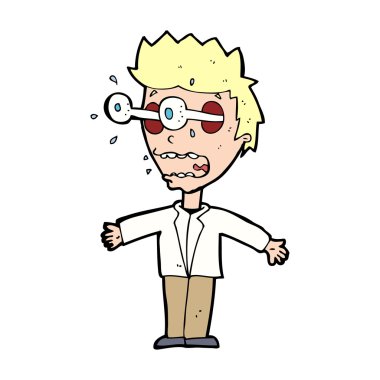 karikatür bakan adam