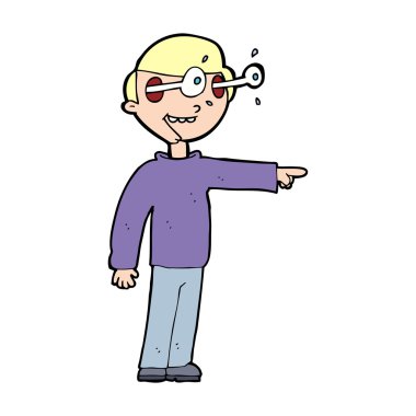 karikatür bakan adam