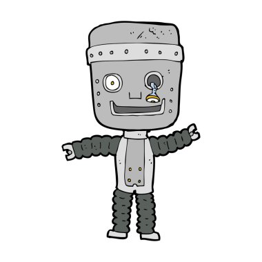 karikatür komik robot