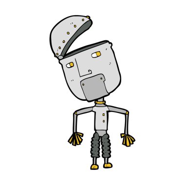 karikatür komik robot