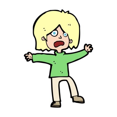 karikatür mutsuz kişi