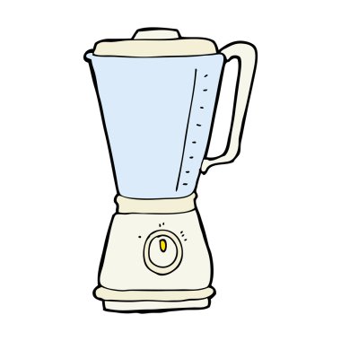karikatür mutfak blender