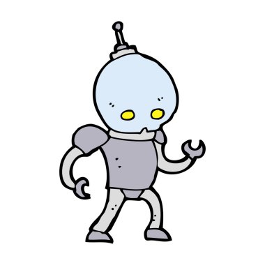 çizgi film uzaylı bir robot