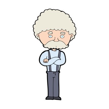 Çizgi film ihtiyarı.