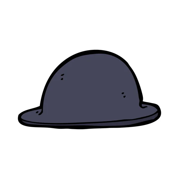 Dibujos animados viejo sombrero de jugador de bolos — Vector de stock
