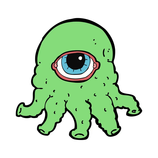 Dibujos animados cabeza alienígena — Vector de stock