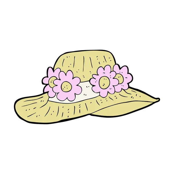 Мультфільм Літня капелюшок — стоковий вектор