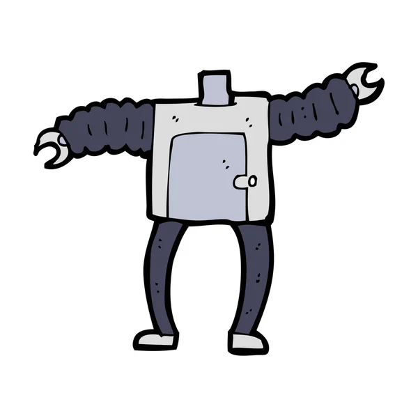Corpo do robô dos desenhos animados — Vetor de Stock