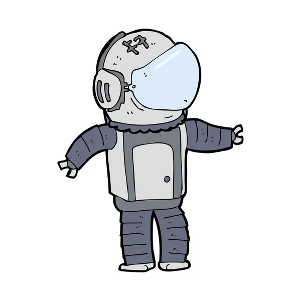 Astronauta de dibujos animados — Vector de stock