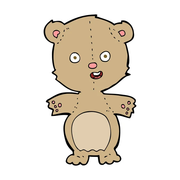 Osito de peluche de dibujos animados — Vector de stock