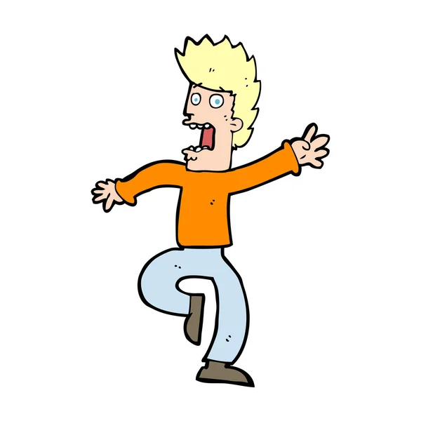 Cartoon bange man — Stockvector