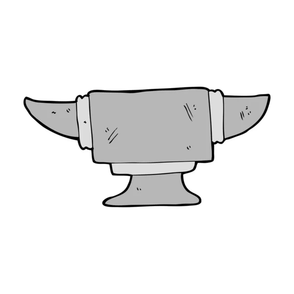 Cartoon blacksmith anvil — Stock Vector