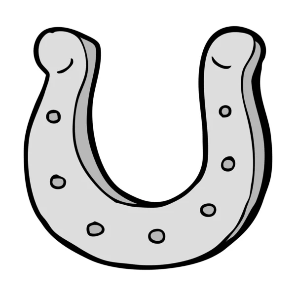 Cartoon horseshoe — Stock Vector