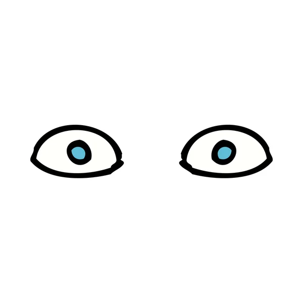 Cartoon staring eyes — Stock Vector