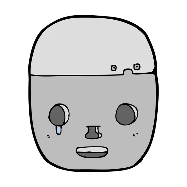 卡通机器人头 — 图库矢量图片