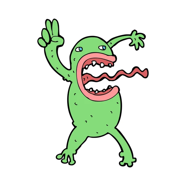 Cartone animato rana pazza — Vettoriale Stock