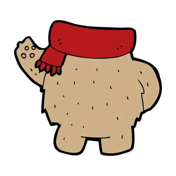 Dibujos animados peluche cuerpo de oso — Vector de stock