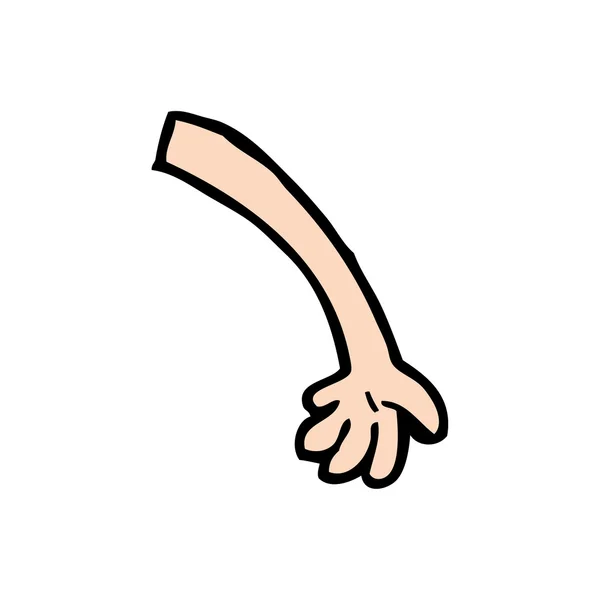 Kreskówka ramię gest — Wektor stockowy