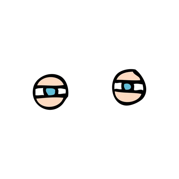 Ojos de dibujos animados — Vector de stock