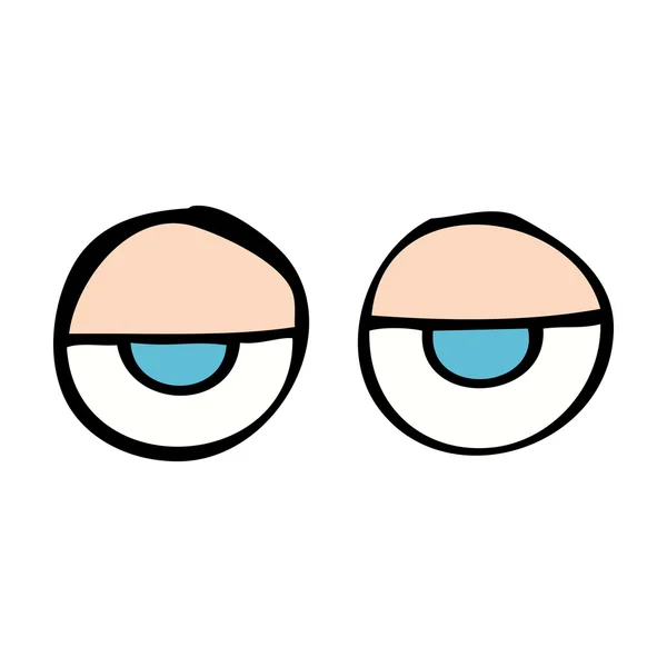 Ojos de dibujos animados — Vector de stock