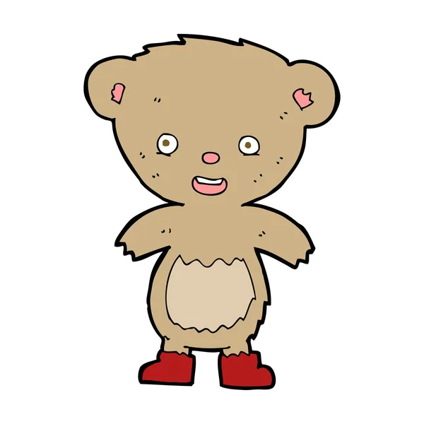 Osito de peluche de dibujos animados — Vector de stock