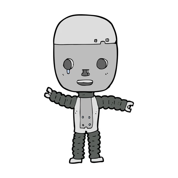 Robot de dibujos animados — Archivo Imágenes Vectoriales