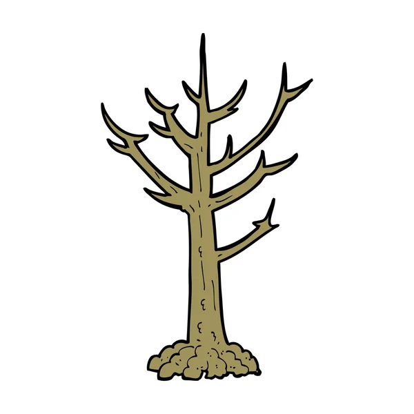 Мультфильм "Голое дерево" — стоковый вектор