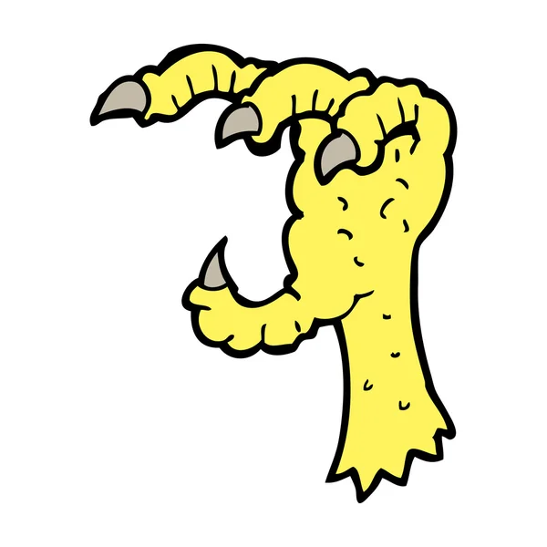Cartoon eagle claw — Stock Vector