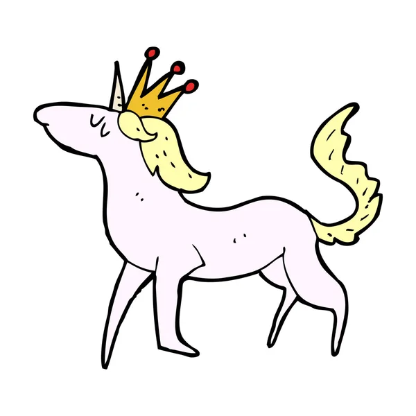 Licorne dessin animé — Image vectorielle