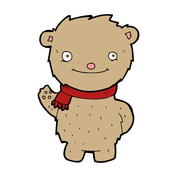 Osito de peluche de dibujos animados — Vector de stock