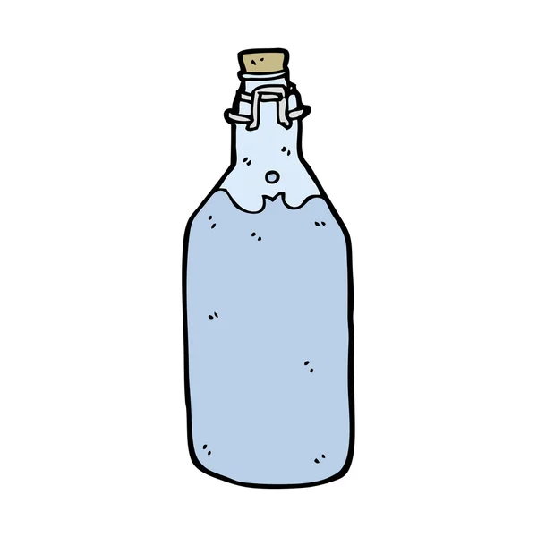 Dibujos animados viejo estilo botella de agua — Archivo Imágenes Vectoriales