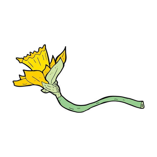 Dessin animé fleur de jonquille — Image vectorielle