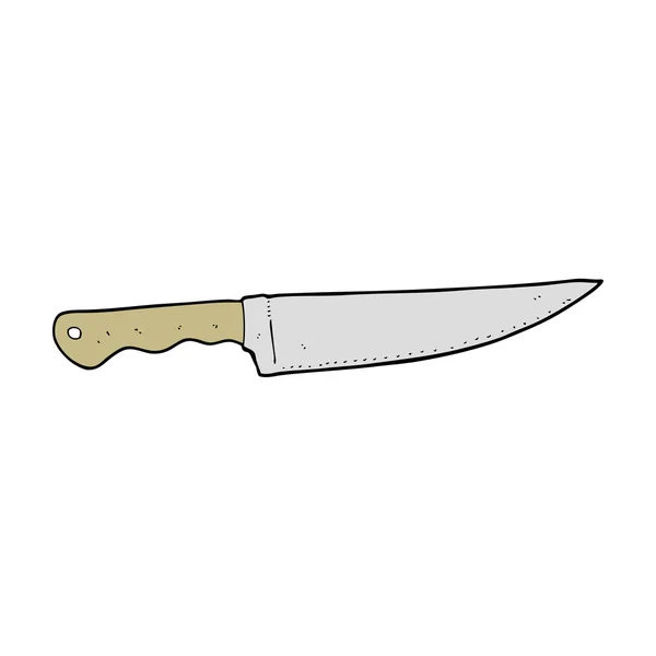 Couteau de cuisine dessin animé — Image vectorielle