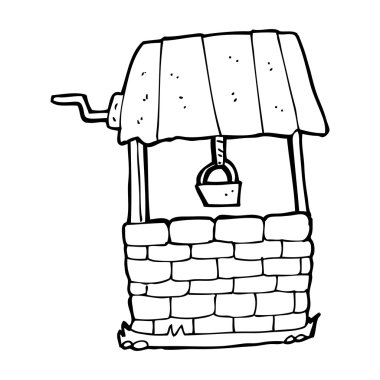 cartoon wishing well clipart