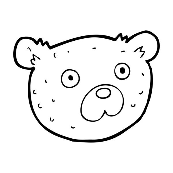 Ours en peluche dessin animé — Image vectorielle