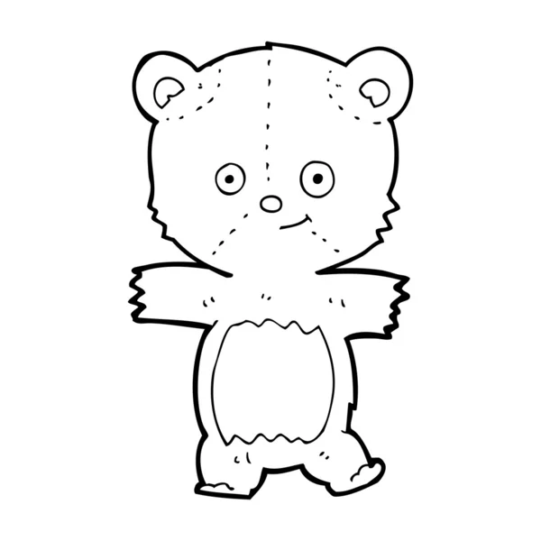 Osito de peluche de dibujos animados — Archivo Imágenes Vectoriales