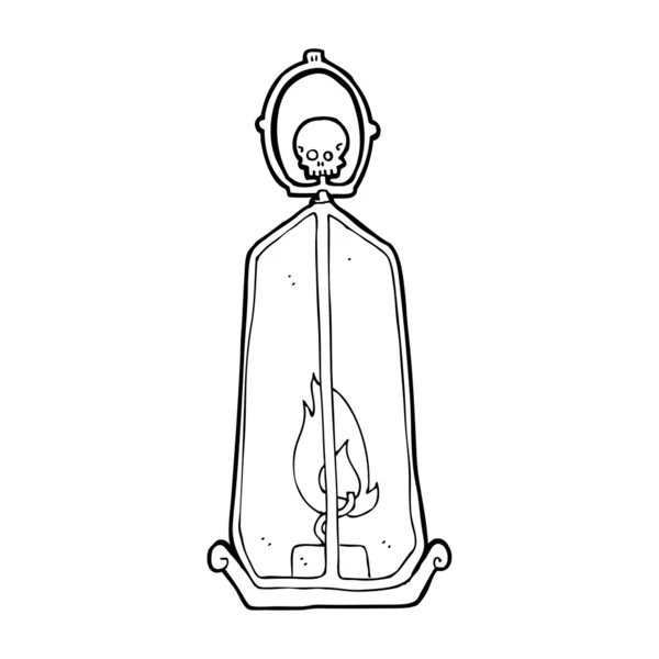 Lanterne fantôme dessin animé — Image vectorielle