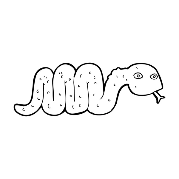 Serpiente de dibujos animados divertido — Archivo Imágenes Vectoriales