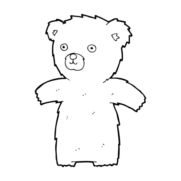 Roztomilý kreslený medvídek — Stockový vektor