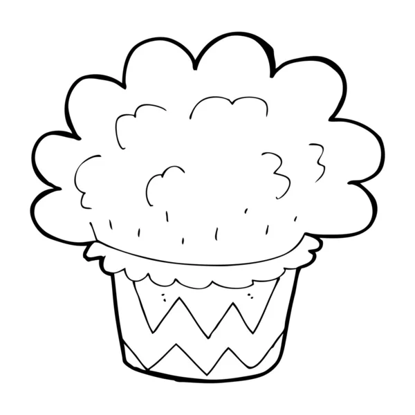 Tegneserie cupcake – Stock-vektor