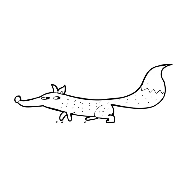 Kreslený malý Vlk — Stockový vektor