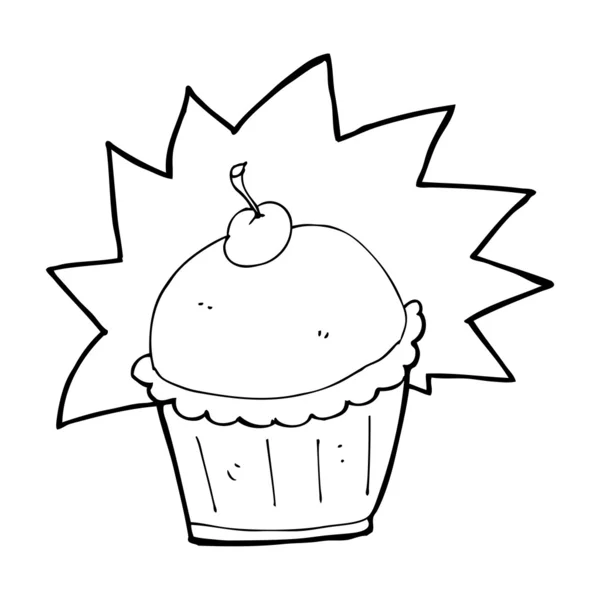 Rajzfilm cupcake — Stock Vector