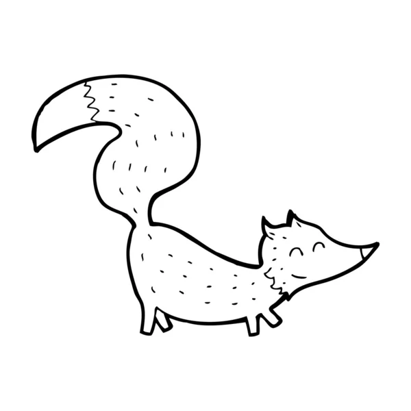 Cartoon lilla vargen — Stock vektor