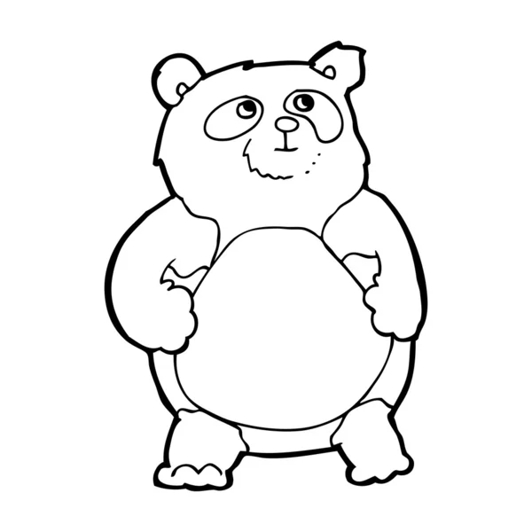 Panda de dibujos animados — Vector de stock