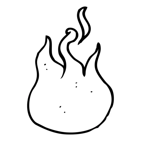 Cartoon-Flammensymbol — Stockvektor