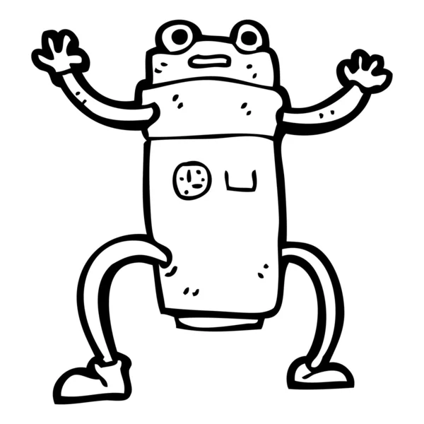 Robot de dibujos animados — Archivo Imágenes Vectoriales