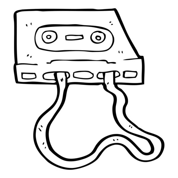 Sarjakuva kasetti nauha — vektorikuva
