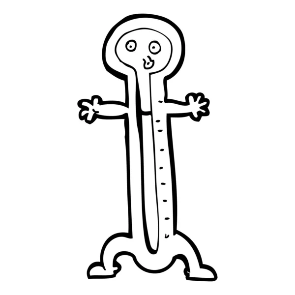 Cartoon-Thermometer — Stockvektor