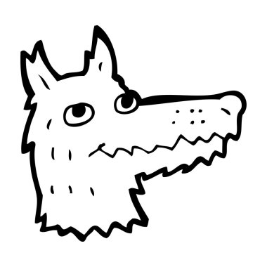 çizgi film kurt kafası